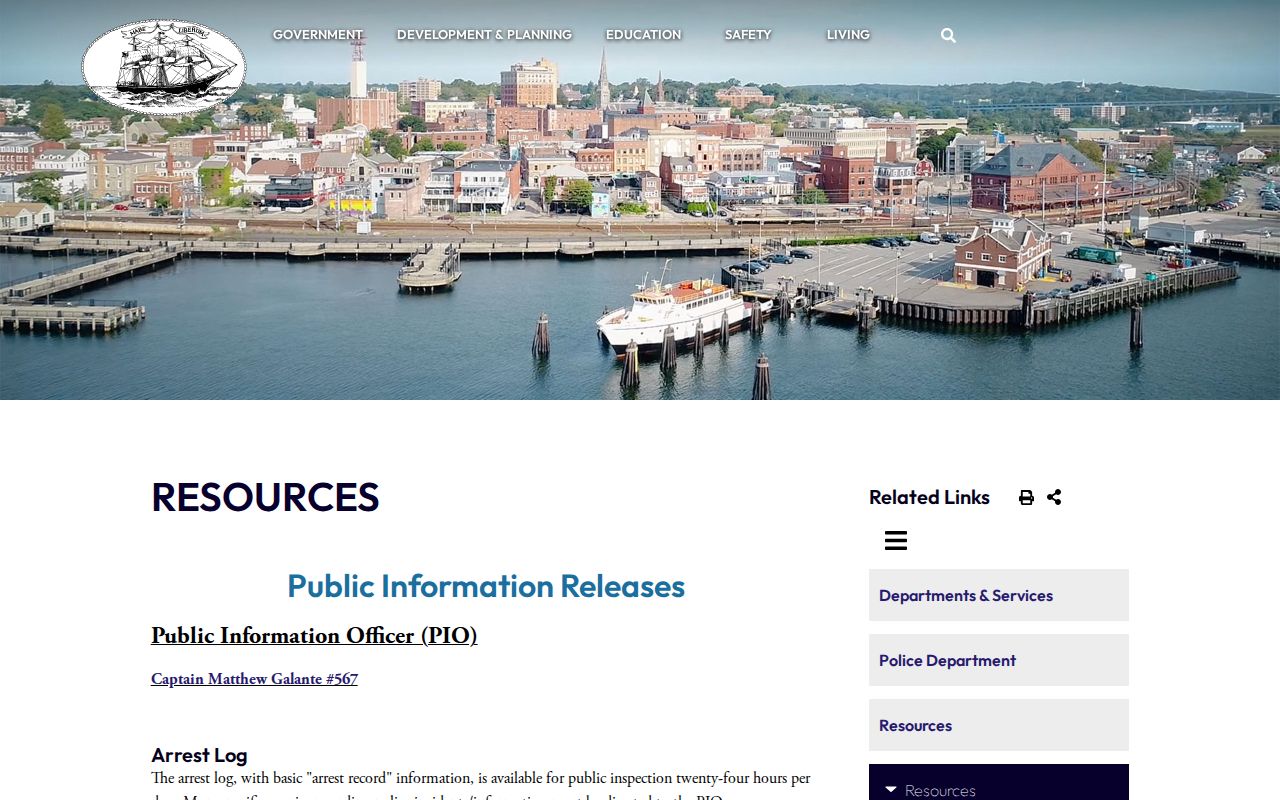 New London Police basic arrest log inspection and New London booking record access